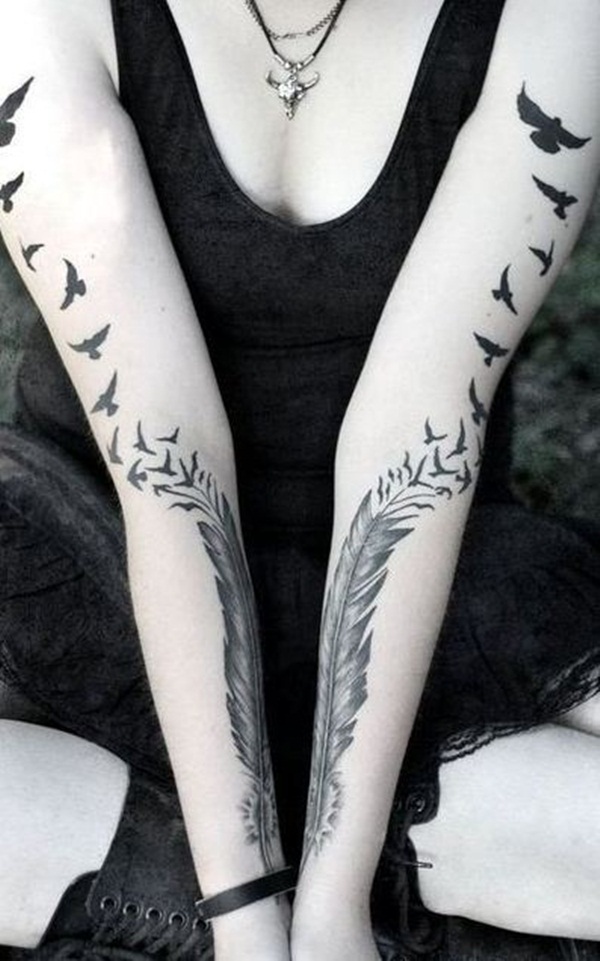 desenho de tatuagem de pássaro (8) 