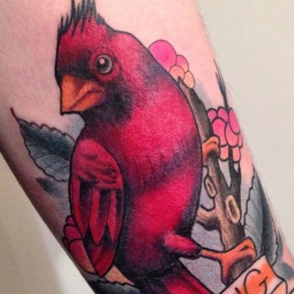 35 Cardinal Tattoo Designs e Ideias 26 
