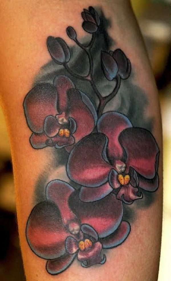 Tatuagem de orquídea 36 