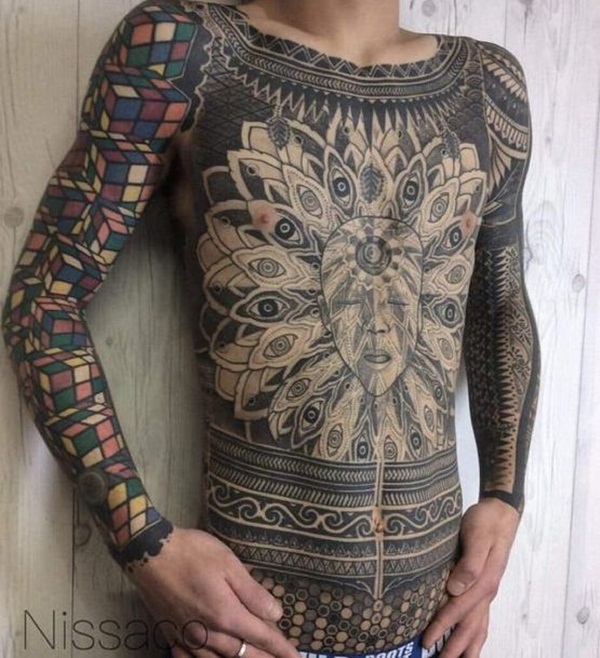 Desenhos de tatuagem de corpo inteiro para homens e mulheres14 
