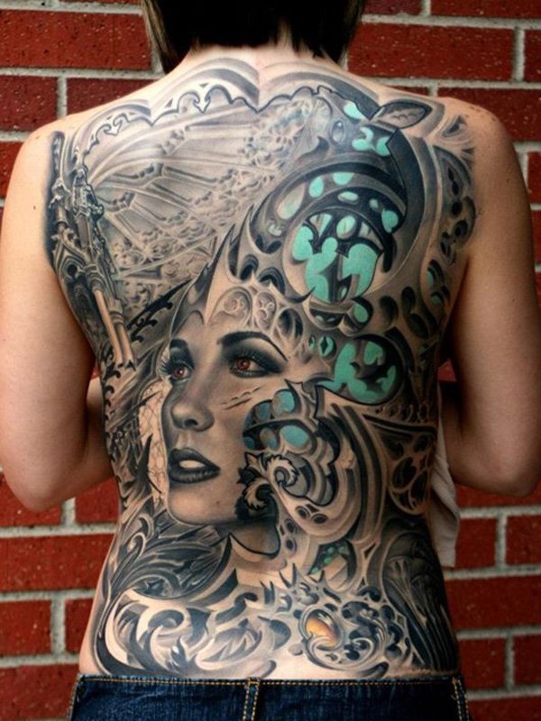 Desenhos de tatuagem de volta completa e temas 2 