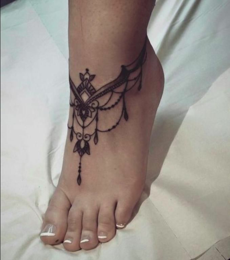 tatuagem de tornozelo 