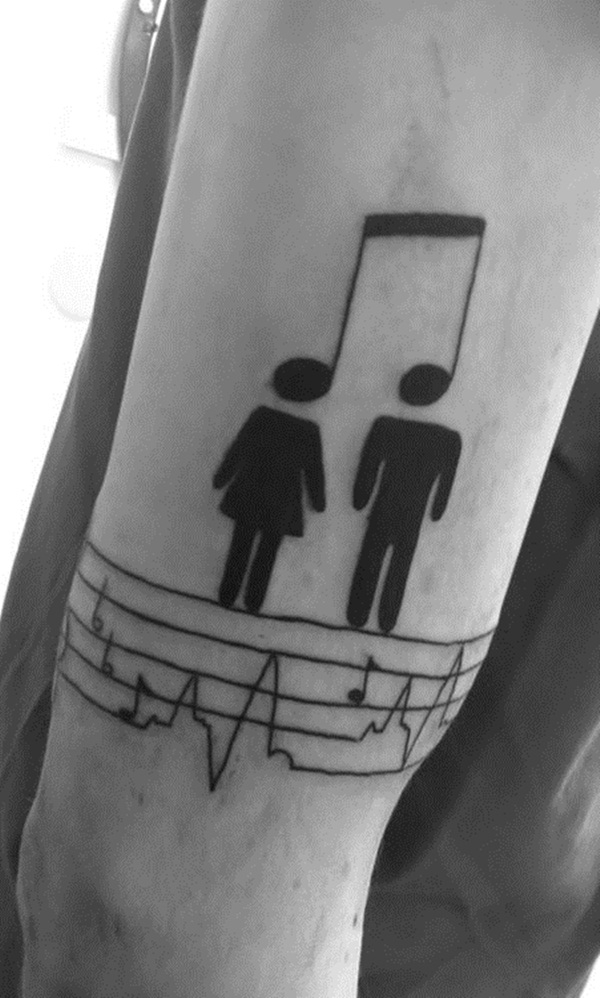 Desenhos de tatuagem de música 40 