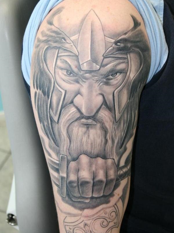 Desenhos e significados do tatuagem Viking audaz 2 
