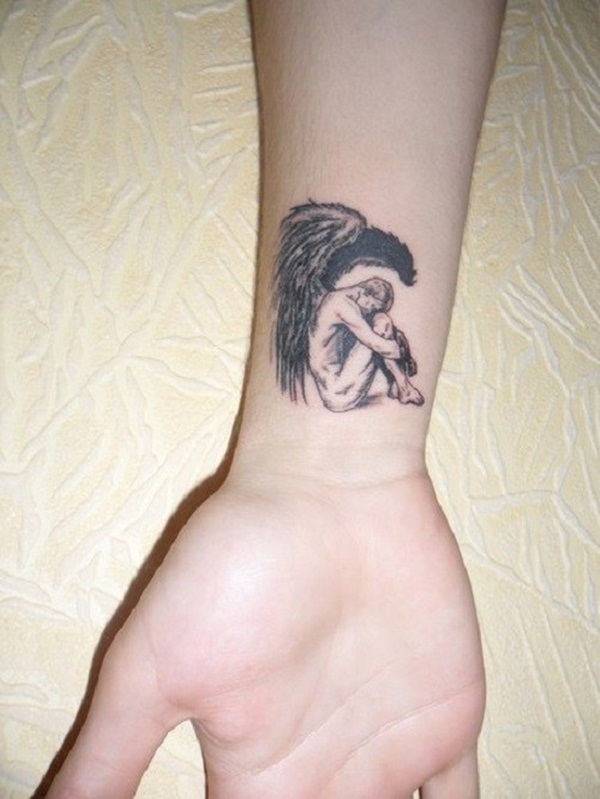 Desenhos de tatuagem de anjo e ideas61 