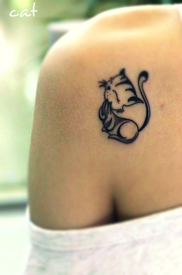 desenhos de tatuagem de gato para girls36 