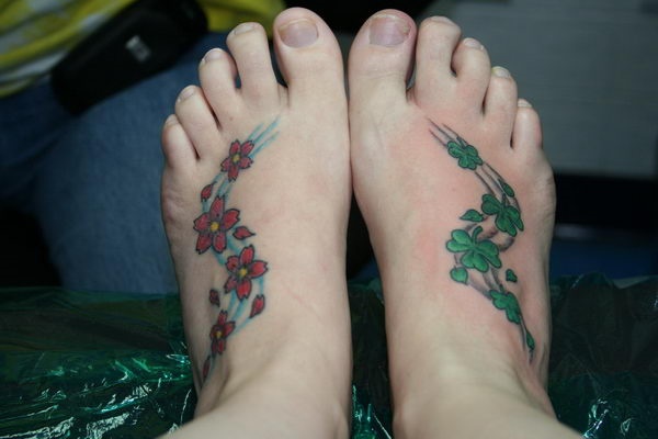 Tatuagens De Trevo De Quatro Folhas (6) 