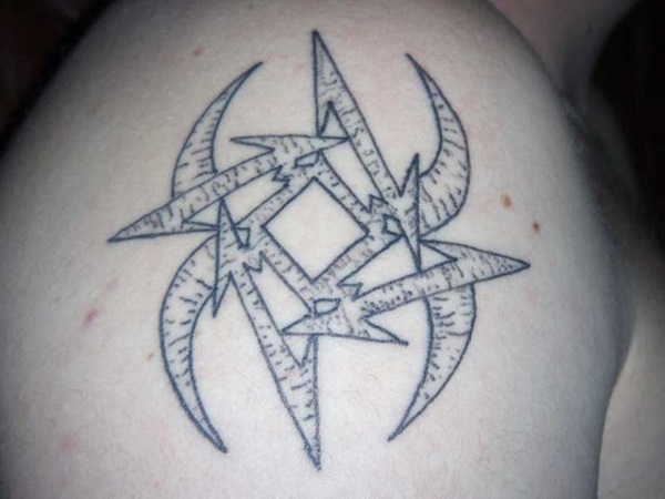 Significados e desenhos do tatuagem da estrela de Ninja 36 