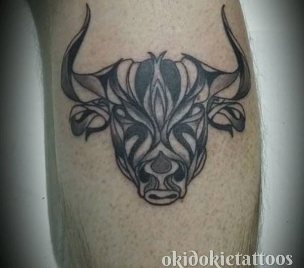 Idéia de tatuagem de cabeça de touro 