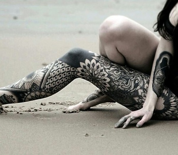 desenhos de tatuagem de perna sexy de mulheres (38) 