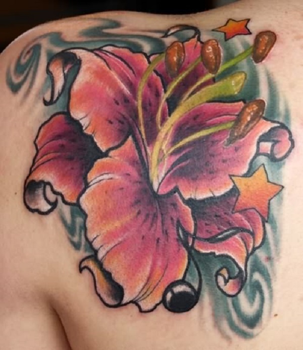tatuagem de flores de lírio 37 