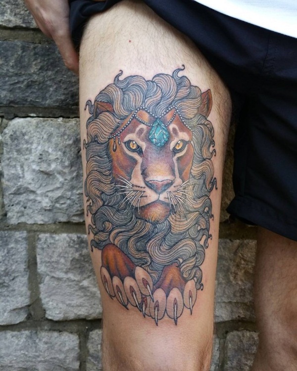 desenhos de tatuagem de leão para meninos e meninas48 