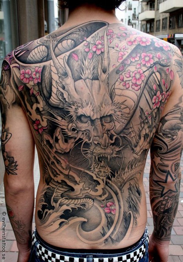 Desenhos e Tatuagem de Tatuagem nas Costas Completas 15 