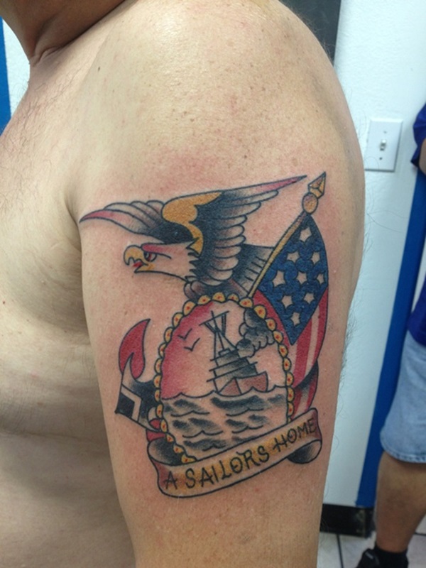 35 tatuagens da bandeira americana e projetos 5 