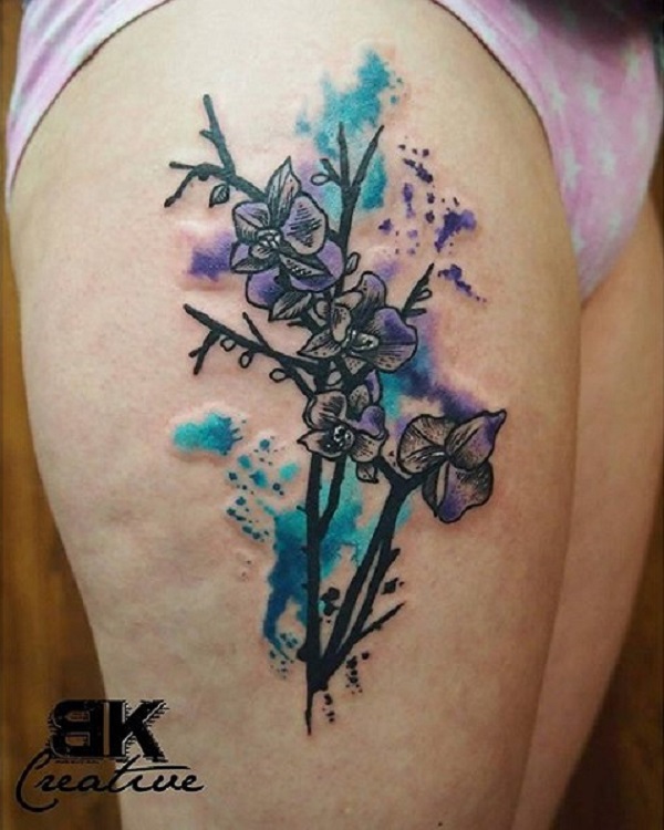 Tatuagem de orquídea 21 