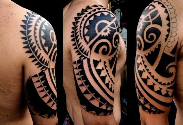 tatuagem-maori-opções-braço-homens 