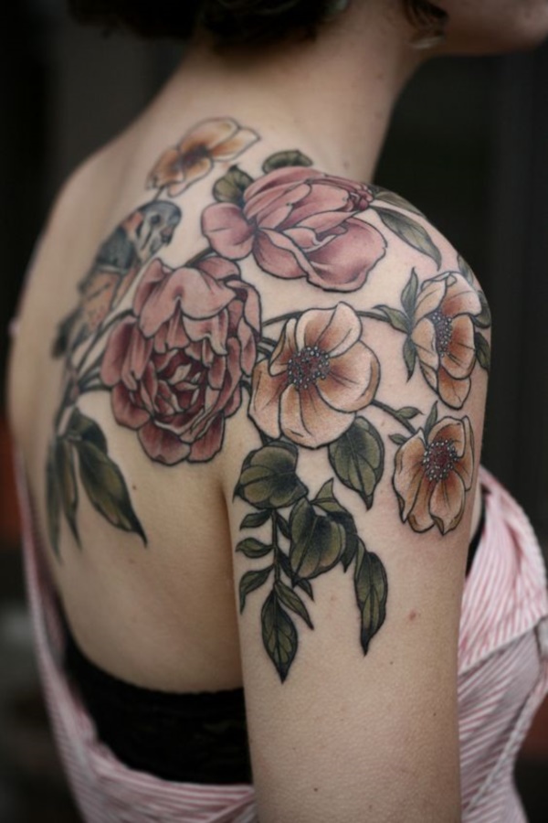 Desenhos de tatuagens florais que vão explodir sua Mind0351 