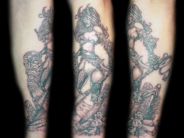 Desenhos e significados do tatuagem Viking ousado 6 