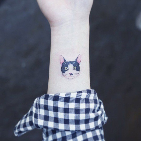 desenhos de tatuagem de gato para girls70 