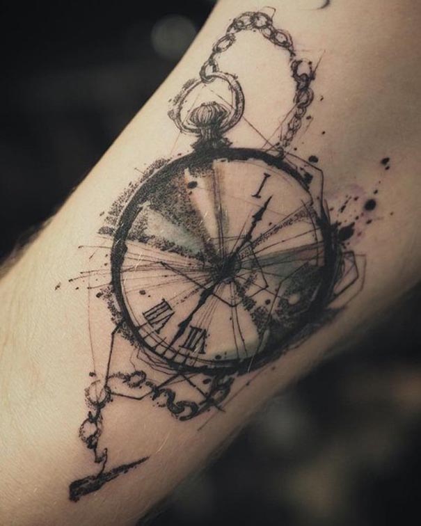Desenhos De Tatuagem De Relógio De Bolso 