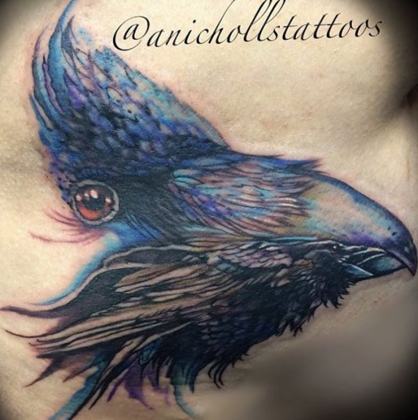 Desenhos de tatuagem de corvo 