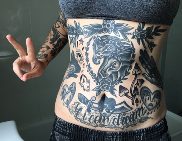 Estômago-tatuagens-idéias-71 