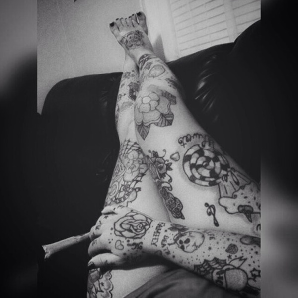 desenhos de tatuagem de perna sexy de mulheres (44) 