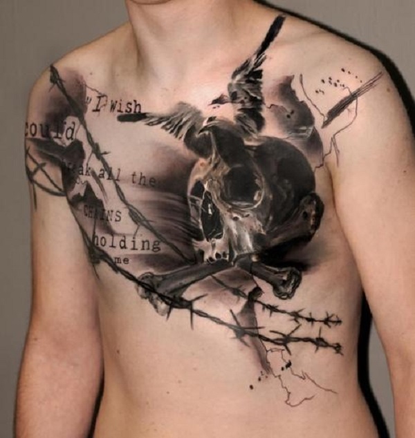 Tatuagens do crânio 1 