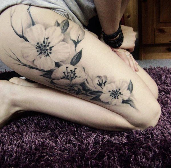 Desenhos de tatuagem de coxa (11) 