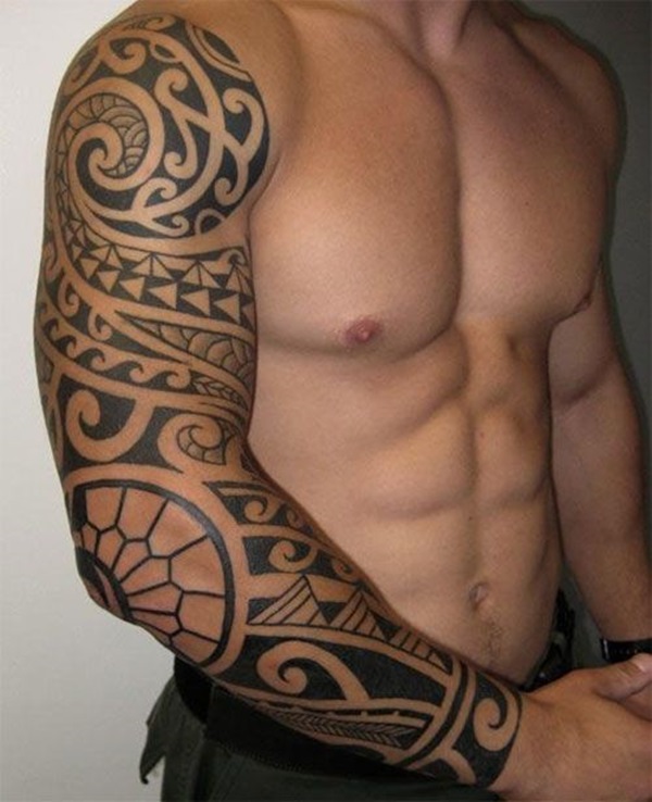 Idéias de tatuagem linda braço Tribal 17 