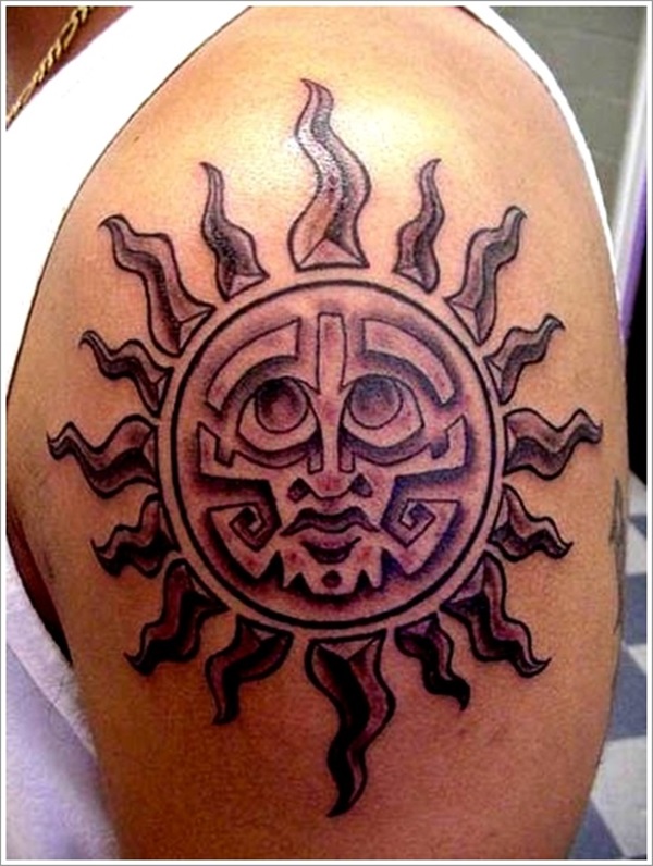 35 Sun Tattoo Design Ideas com Significados 19 
