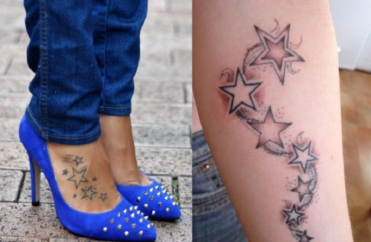 Motivos de tatuagem de estrelas 