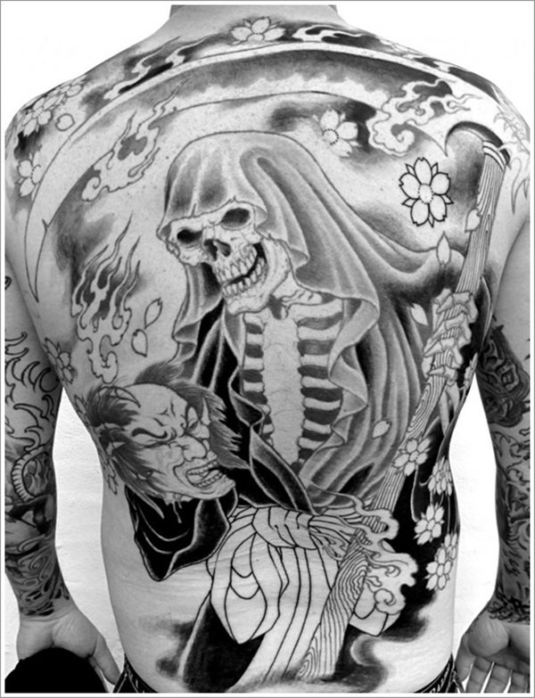 35 Daring Grim Reaper Tattoo Ideas e Significados 21 