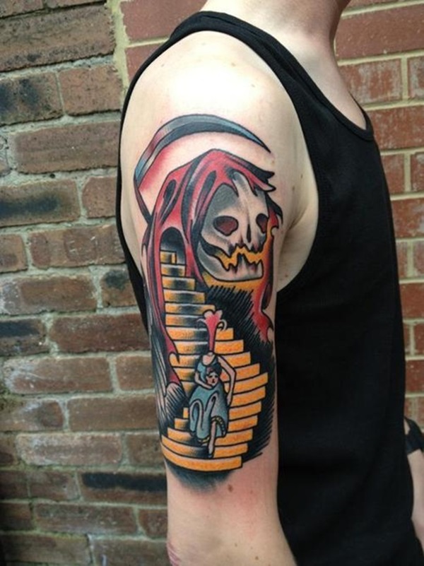 35 Daring Grim Reaper Tatuagem Ideias e Significados 11 