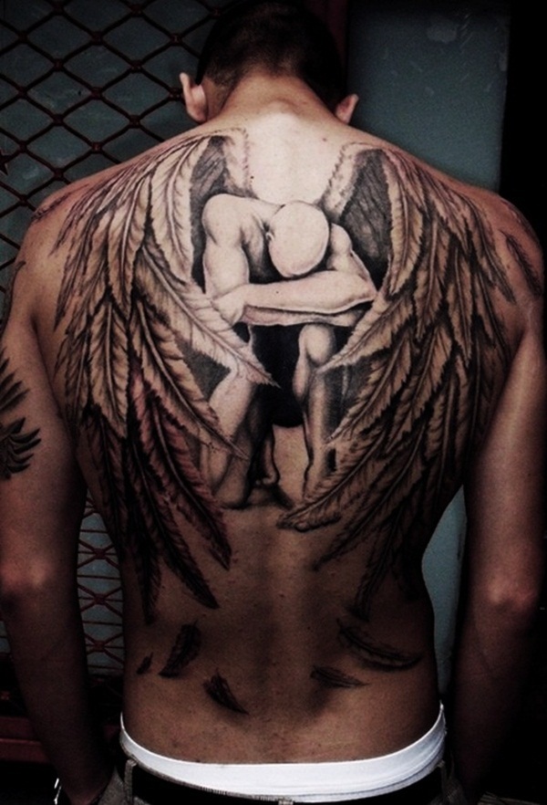 Desenhos de tatuagem de anjo e ideas2 