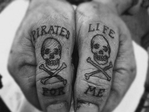 40 fantásticos desenhos de tatuagem de pirata 33 