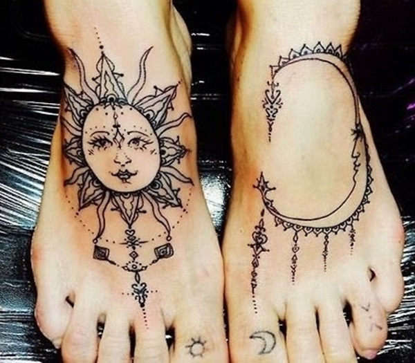 35 Sun Tattoo Design Ideas com significados 5 