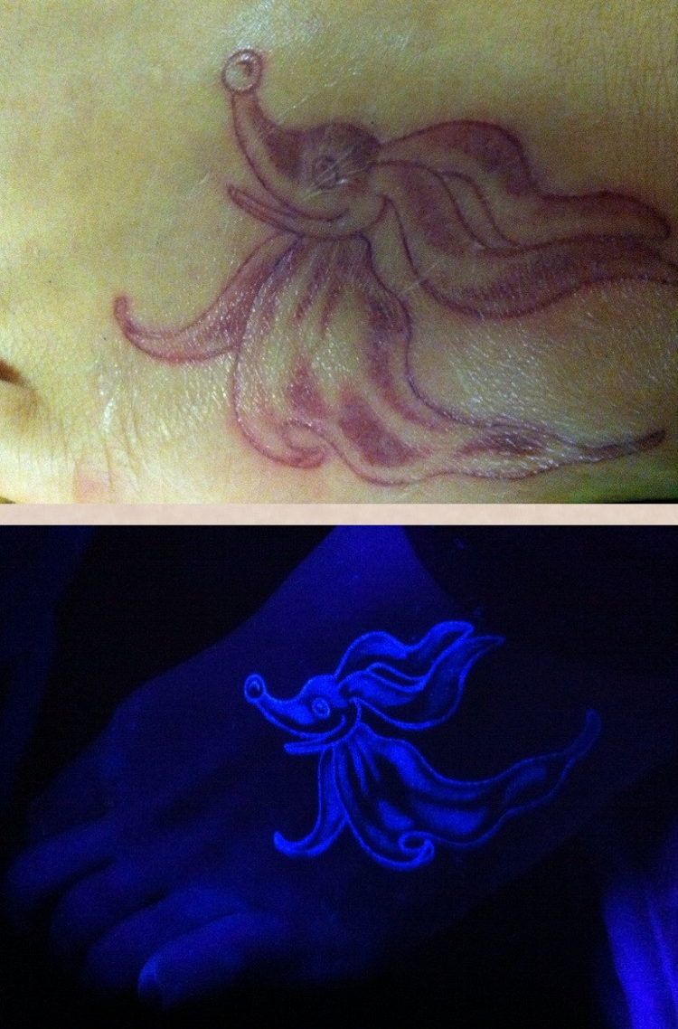 tatuagens originais idéias efeitos noturnos 