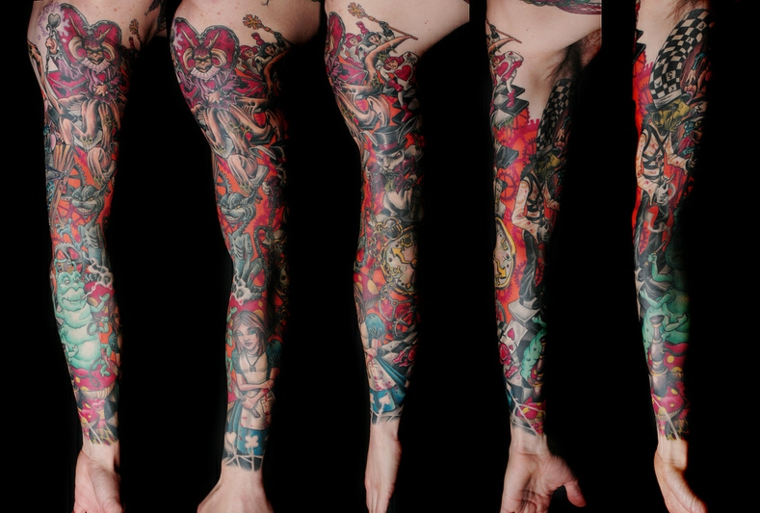 tatuagens de mangas inteiras 