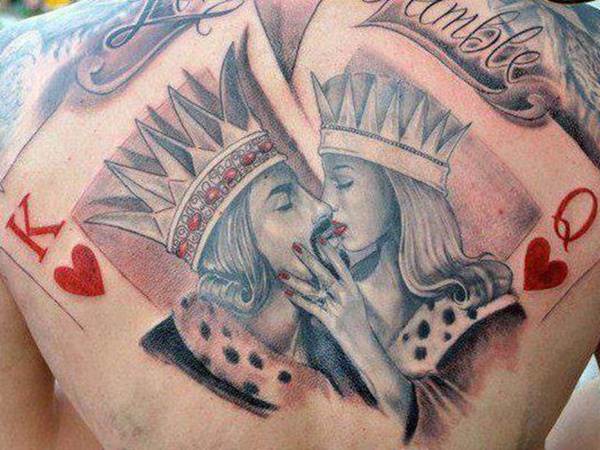 💏Tatuagem em casal, rei e rainha das - Transmut in Tattoo