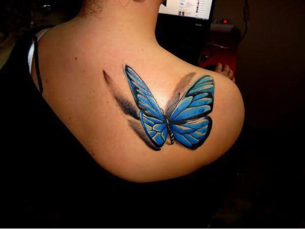 Tatuagem de borboleta 3D 32 