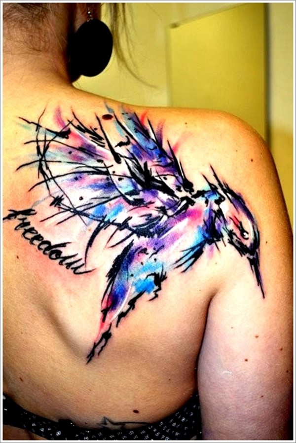 Desenhos de tatuagem de pássaro (36) 