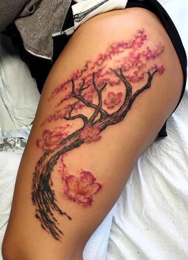 Desenhos de tatuagem de coxa (50) 