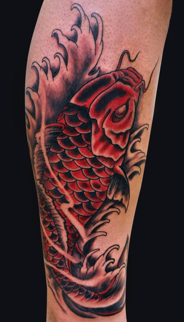 tatuagem de tinta vermelha (61) 