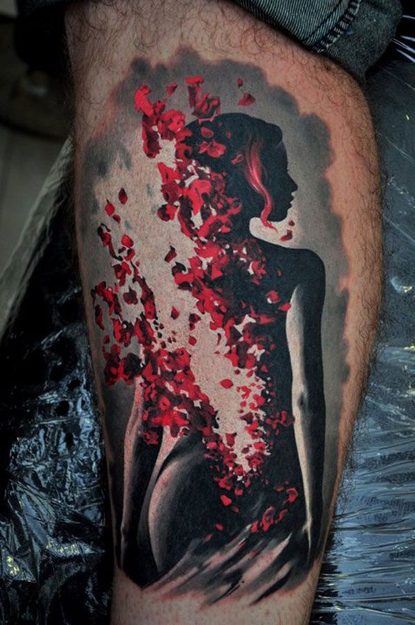 tatuagem de tinta vermelha (11) 