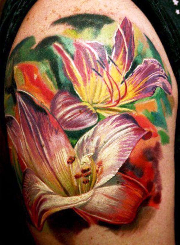 flores de lírio tatuagem 40 