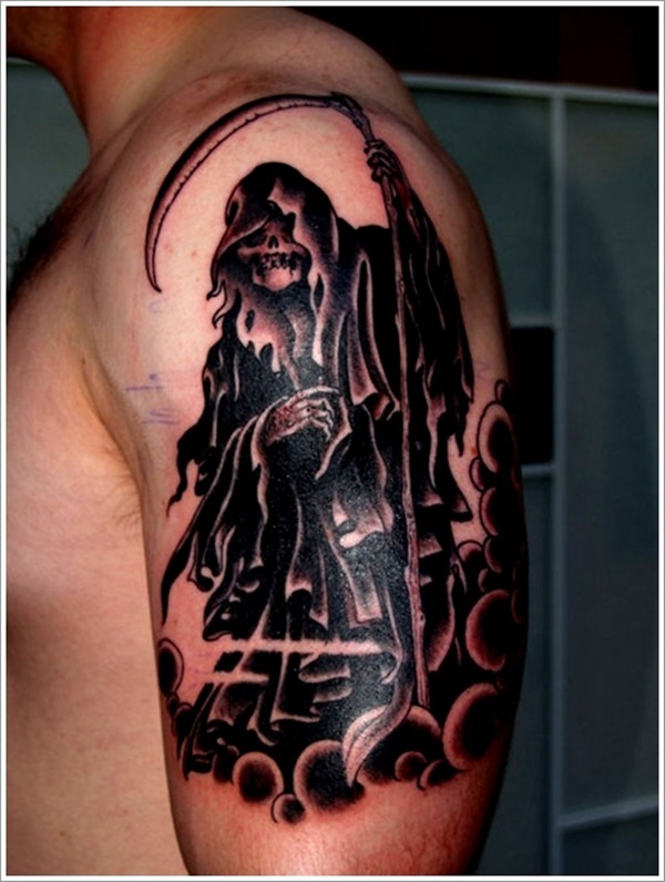 35 Daring Grim Reaper Tattoo Ideas e Significados 29 