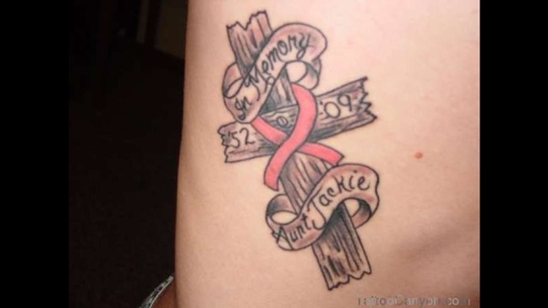 Desenhos de tatuagem de câncer de mama e significados 10 