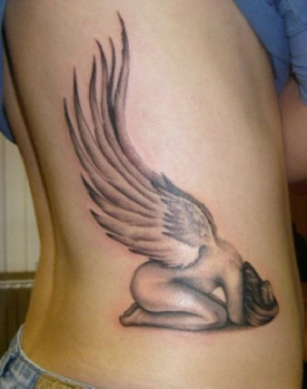 Desenhos de tatuagem de anjo e idéias25 