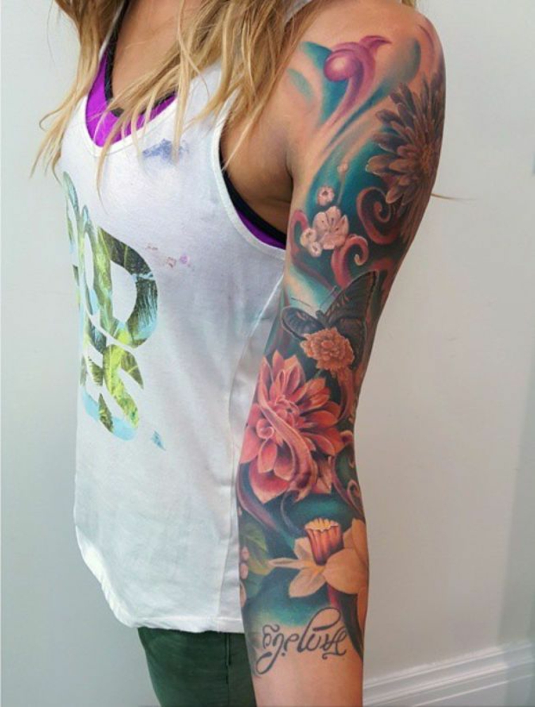 flores de tatuagem 